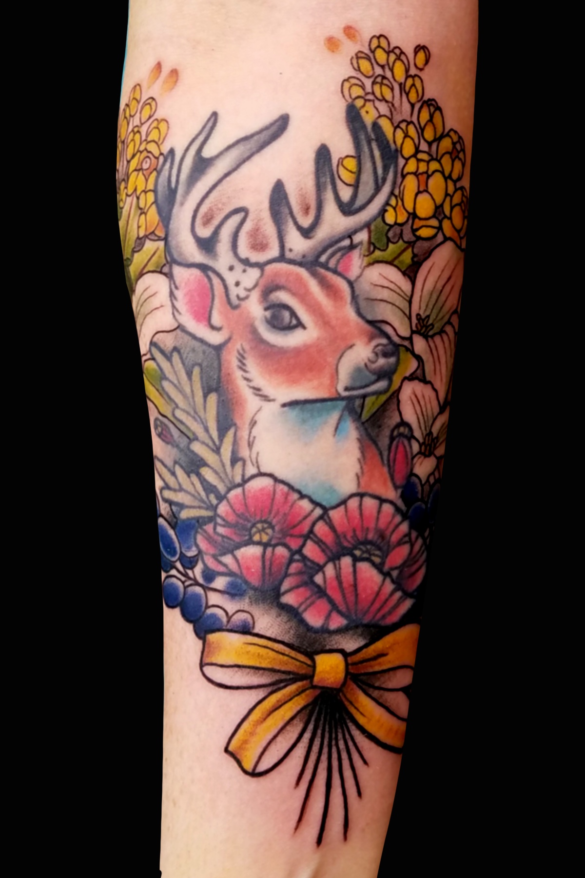 Traditional Elk Tattoo